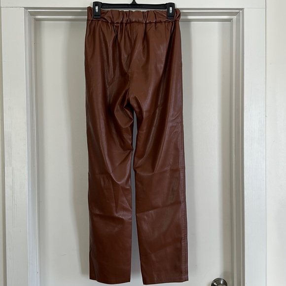 Anine Bing Colton Vegan Leather Track Pants - Picture 5 of 14